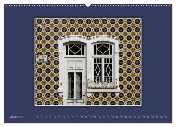 Produktbild: Azulejo-Fassaden in Portugal (Wandkalender 2026 DIN A2 quer), CALVENDO Monatskalender