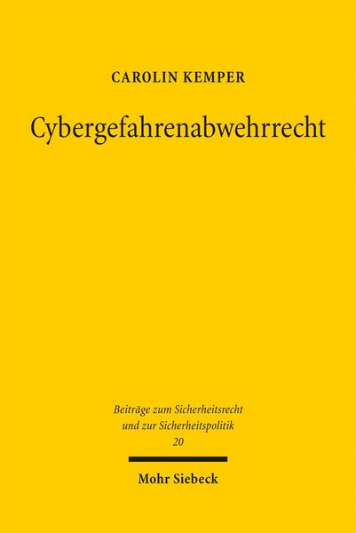 Produktbild: Cybergefahrenabwehrrecht