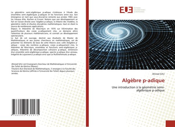 Produktbild: Alg&egrave;bre p-adique