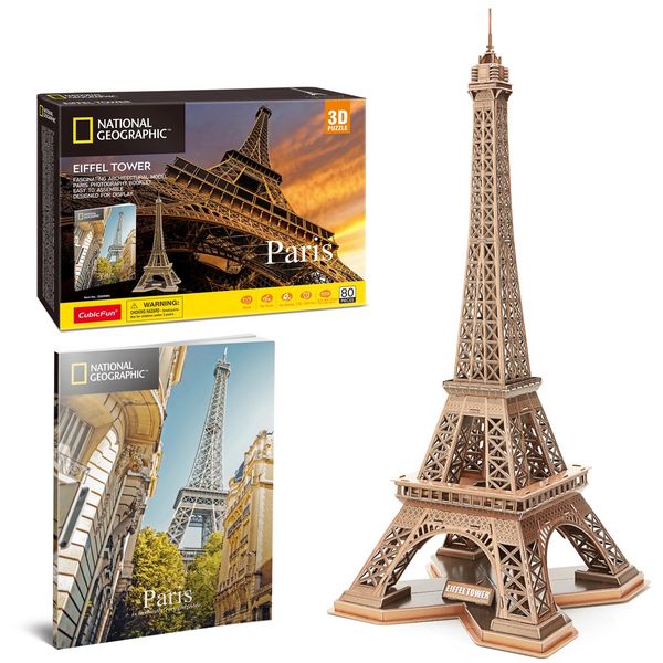 Produktbild: CUBICFUN - 3D Puzzle Eiffelturm 80 Teile