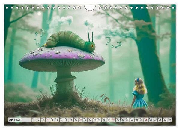 Produktbild: Alice &ndash; Eine Reise durch das Wunderland (Wandkalender 2027 DIN A4 quer), CALVENDO Monatskalender