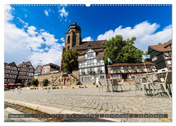 Produktbild: Ein Blick auf Homberg an der Efze in Farbe (Wandkalender 2026 DIN A2 quer), CALVENDO Monatskalender
