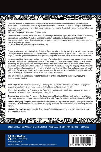 Produktbild: Researching Language and Social Media