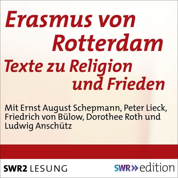 Produktbild: Erasmus von Rotterdam - Texte zu Religion und Frieden