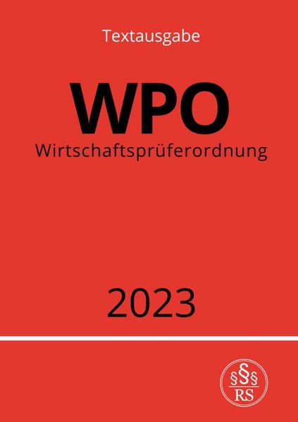 Produktbild: Wirtschaftspr&uuml;ferordnung - WPO 2023