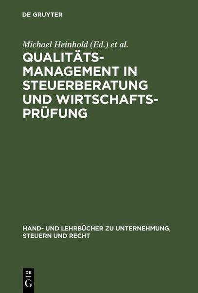 Produktbild: Qualit&auml;tsmanagement in Steuerberatung und Wirtschaftspr&uuml;fung