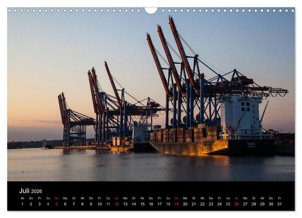 Produktbild: Hafen Hamburg (Wandkalender 2026 DIN A3 quer), CALVENDO Monatskalender