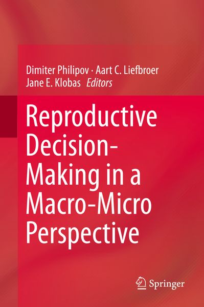 Produktbild: Reproductive Decision-Making in a Macro-Micro Perspective