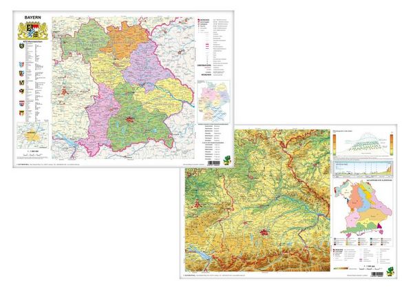 Produktbild: Bayern politisch/physisch