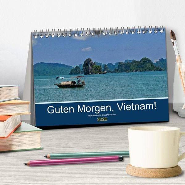 Produktbild: Guten Morgen, Vietnam! (Tischkalender 2026 DIN A5 quer), CALVENDO Monatskalender