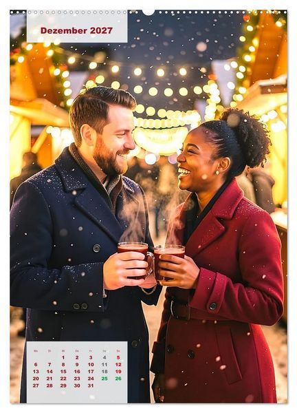 Produktbild: Herzen im Einklang &ndash; LOVERS EDITION (hochwertiger Premium Wandkalender 2027 DIN A2 hoch), Kunstdruck in Hochglanz