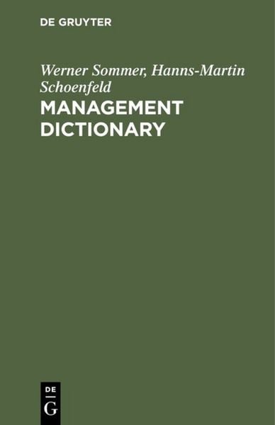 Produktbild: Management Dictionary