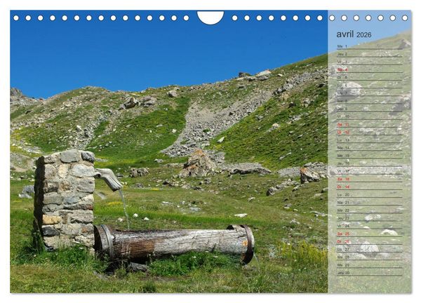 Produktbild: MONTAGNES Sommets des Hautes-Alpes (Calendrier mural 2026 DIN A4 vertical), CALVENDO calendrier mensuel