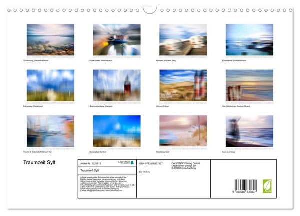 Produktbild: Traumzeit Sylt (Wandkalender 2027 DIN A3 quer), CALVENDO Monatskalender