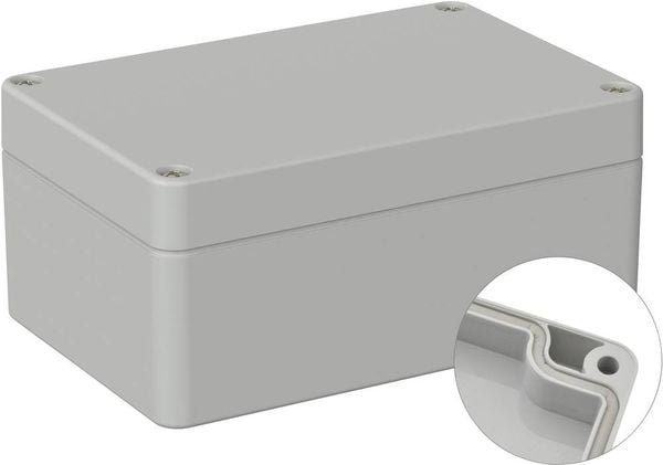 Produktbild: TRU COMPONENTS TC-9065452 Outdoor-Geh&auml;use 120 x 80 x 55 Polycarbonat Lichtgrau (RAL 7035) 1 St.