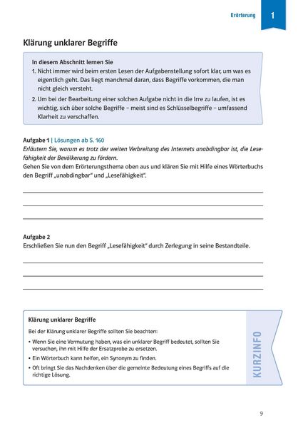 Produktbild: Klett Klausur-Training - Deutsch Er&ouml;rterung