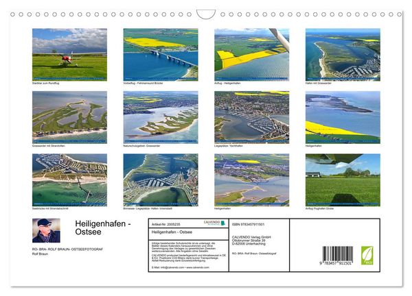 Produktbild: Heiligenhafen - Ostsee (Wandkalender 2026 DIN A3 quer), CALVENDO Monatskalender