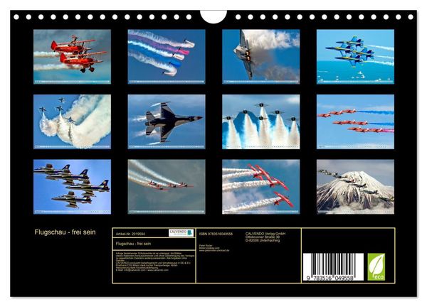Produktbild: Flugschau - frei sein (Wandkalender 2026 DIN A4 quer), CALVENDO Monatskalender