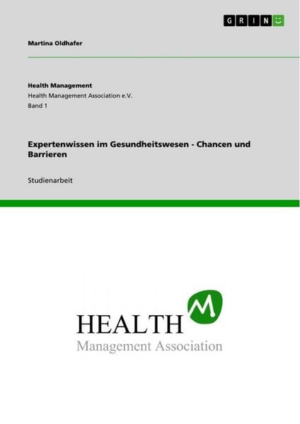 Produktbild: Expertenwissen im Gesundheitswesen - Chancen und Barrieren