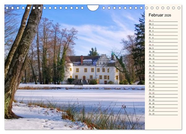 Produktbild: Schl&ouml;sser der Niederlausitz (Wandkalender 2026 DIN A4 quer), CALVENDO Monatskalender