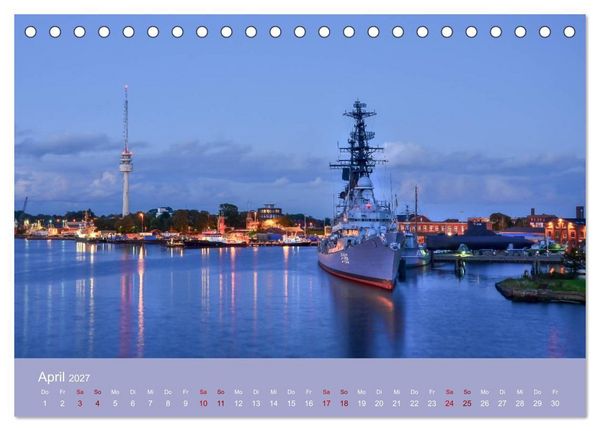 Produktbild: Wilhelmshaven - Sonne, K&uuml;ste und Meer (Tischkalender 2027 DIN A5 quer), CALVENDO Monatskalender