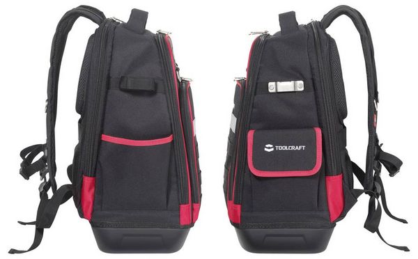 Produktbild: TOOLCRAFT TO-10207233 Werkzeugrucksack unbest&uuml;ckt (B x H x T) 35 x 45 x 23cm
