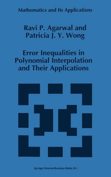 Produktbild: Error Inequalities in Polynomial Interpolation and Their Applications
