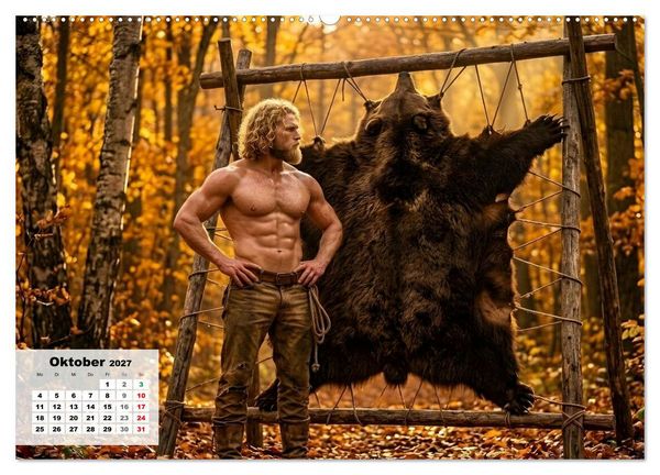 Produktbild: Echte Kerle &ndash; Wilder Westen (hochwertiger Premium Wandkalender 2027 DIN A2 quer), Kunstdruck in Hochglanz