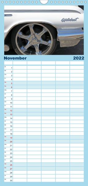 Produktbild: Familienplaner Classic Cars (Wandkalender 2022 , 21 cm x 45 cm, hoch)