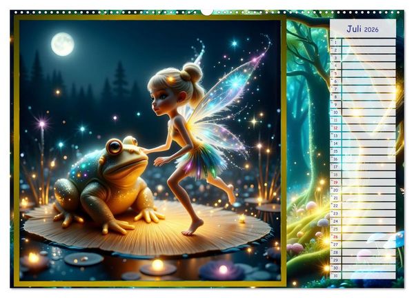Produktbild: Der magische Freundschaftswald (hochwertiger Premium Wandkalender 2026 DIN A2 quer), Kunstdruck in Hochglanz