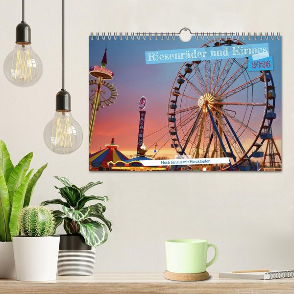 Produktbild: Riesenr&auml;der und Kirmes (Wandkalender 2026 DIN A4 quer), CALVENDO Monatskalender
