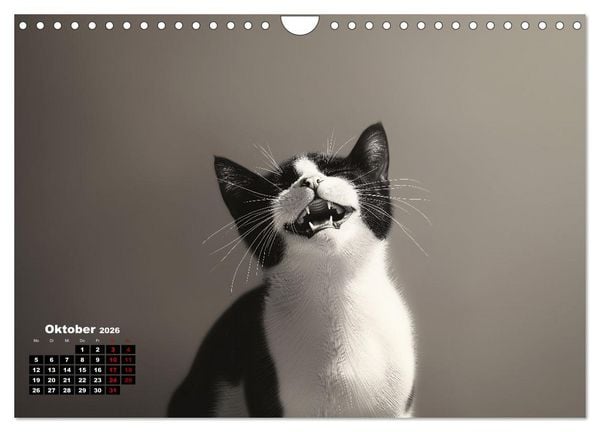 Produktbild: Auch Katzen lachen gern (Wandkalender 2026 DIN A4 quer), CALVENDO Monatskalender