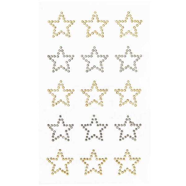 Produktbild: Strass-Sticker Sterne, 15 St&uuml;ck