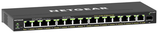 Produktbild: NETGEAR GS316EPP-100PES GS316EPP Netzwerk Switch 16 Port 1 GBit/s PoE-Funktion
