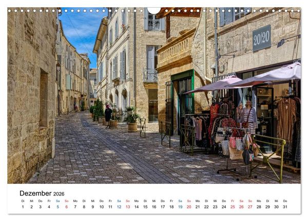 Produktbild: Uz&eacute;s - Charmante Kleinstadt im Gard (Wandkalender 2026 DIN A3 quer), CALVENDO Monatskalender