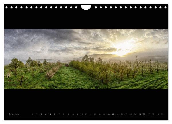 Produktbild: Markgr&auml;flerland-Panoramen - Vier Jahreszeiten in der Toskana Deutschlands (Wandkalender 2026 DIN A4 quer), CALVENDO Monatskalender