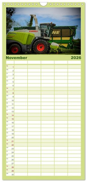 Produktbild: Familienplaner 2026 - Landwirtschaft im Weserbergland mit 5 Spalten (Wandkalender, 21 x 45 cm) CALVENDO