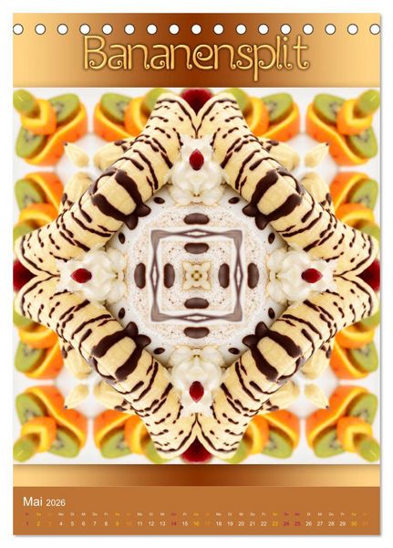Produktbild: Kulinarische Mandalas (Tischkalender 2026 DIN A5 hoch), CALVENDO Monatskalender
