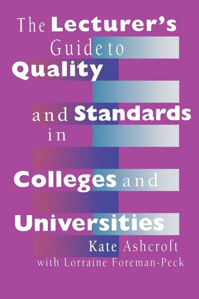Produktbild: The Lecturer's Guide to Quality and Standards in Colleges and Universities