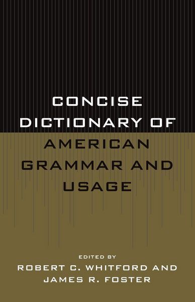 Produktbild: Concise Dictionary of American Grammar and Usage