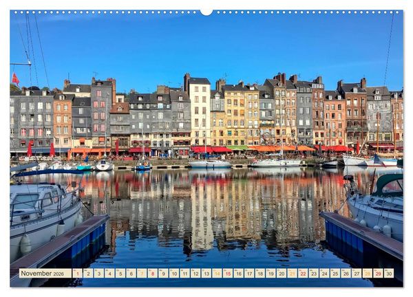 Produktbild: Honfleur - Bezauberndes Frankreich (hochwertiger Premium Wandkalender 2026 DIN A2 quer), Kunstdruck in Hochglanz