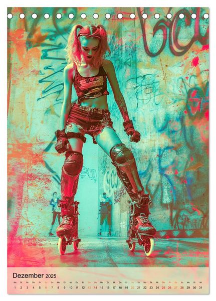 Produktbild: Rollerblades - einfach cool (Tischkalender 2025 DIN A5 hoch), CALVENDO Monatskalender