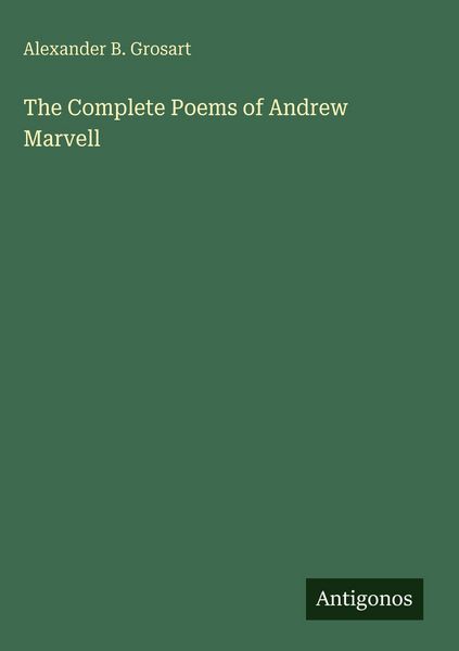 Produktbild: The Complete Poems of Andrew Marvell