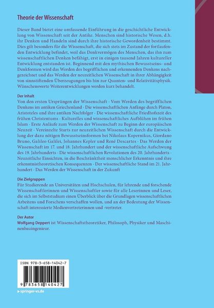 Produktbild: Theorie der Wissenschaft