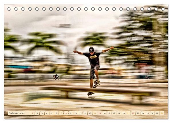 Produktbild: Skateboarding, so cool (Tischkalender 2026 DIN A5 quer), CALVENDO Monatskalender