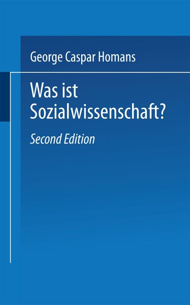 Produktbild: Was ist Sozialwissenschaft?