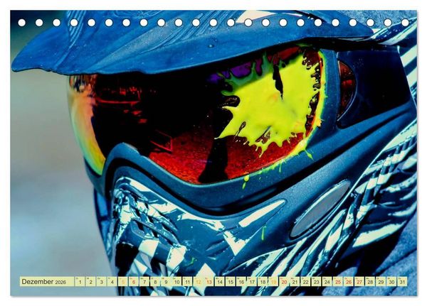 Produktbild: Paintball - so cool (Tischkalender 2026 DIN A5 quer), CALVENDO Monatskalender