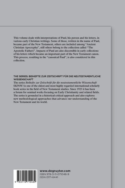 Produktbild: Receptions of Paul in Early Christianity