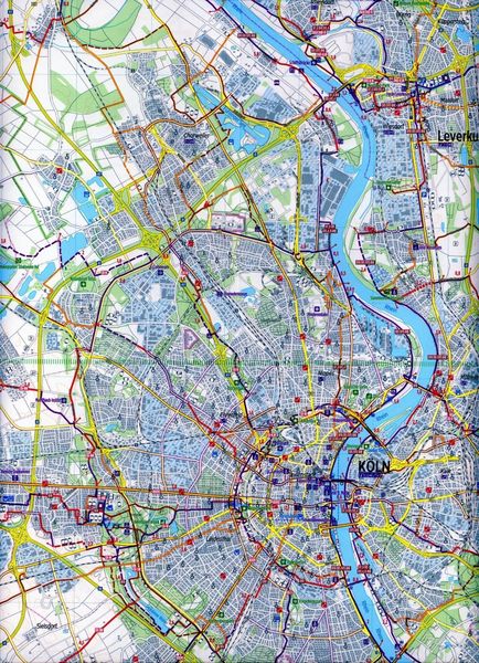 Produktbild: Radwanderkarte K&ouml;ln Bonn RW-K1