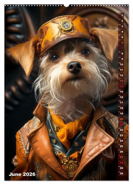 Produktbild: Stylish Dogs (High Quality Premium Wall Calendar 2026 DIN A2 portrait),CALVENDO 12 Month Wall Calendar